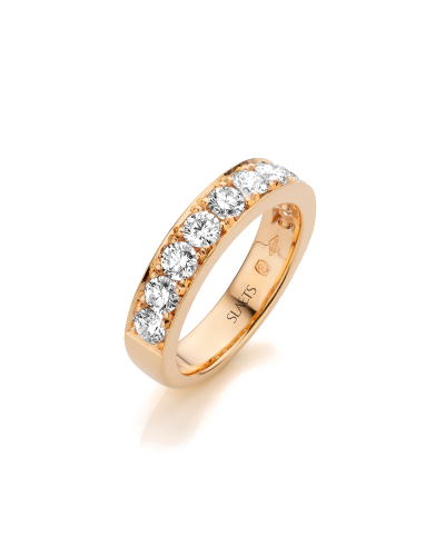 SLAETS Jewellery Ring 1/2 Diamond Eternity 18Kt Rosegold (watches)